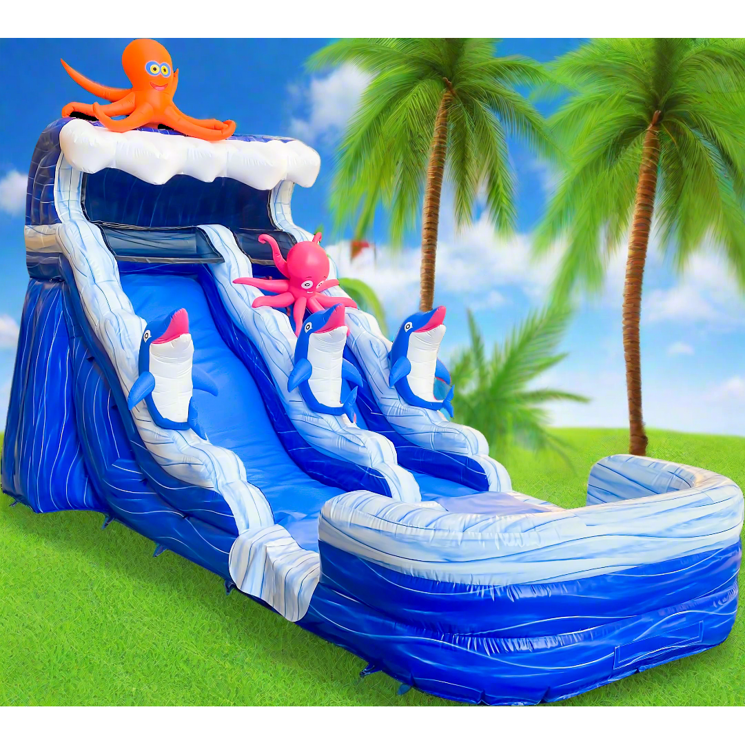 BIG WAVE - 22FT Ocean Adventure Detachable Slide - Only 1 Available! Free Shipping