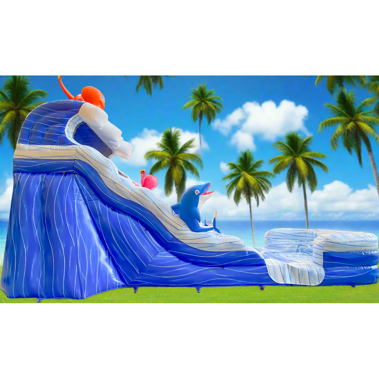 BIG WAVE - 22FT Ocean Adventure Detachable Slide - Only 1 Available! Free Shipping
