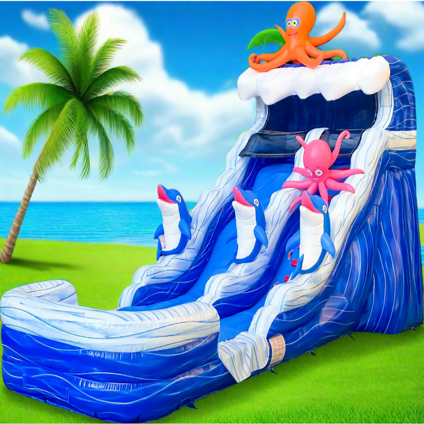 BIG WAVE - 22FT Ocean Adventure Detachable Slide - Only 1 Available! Free Shipping