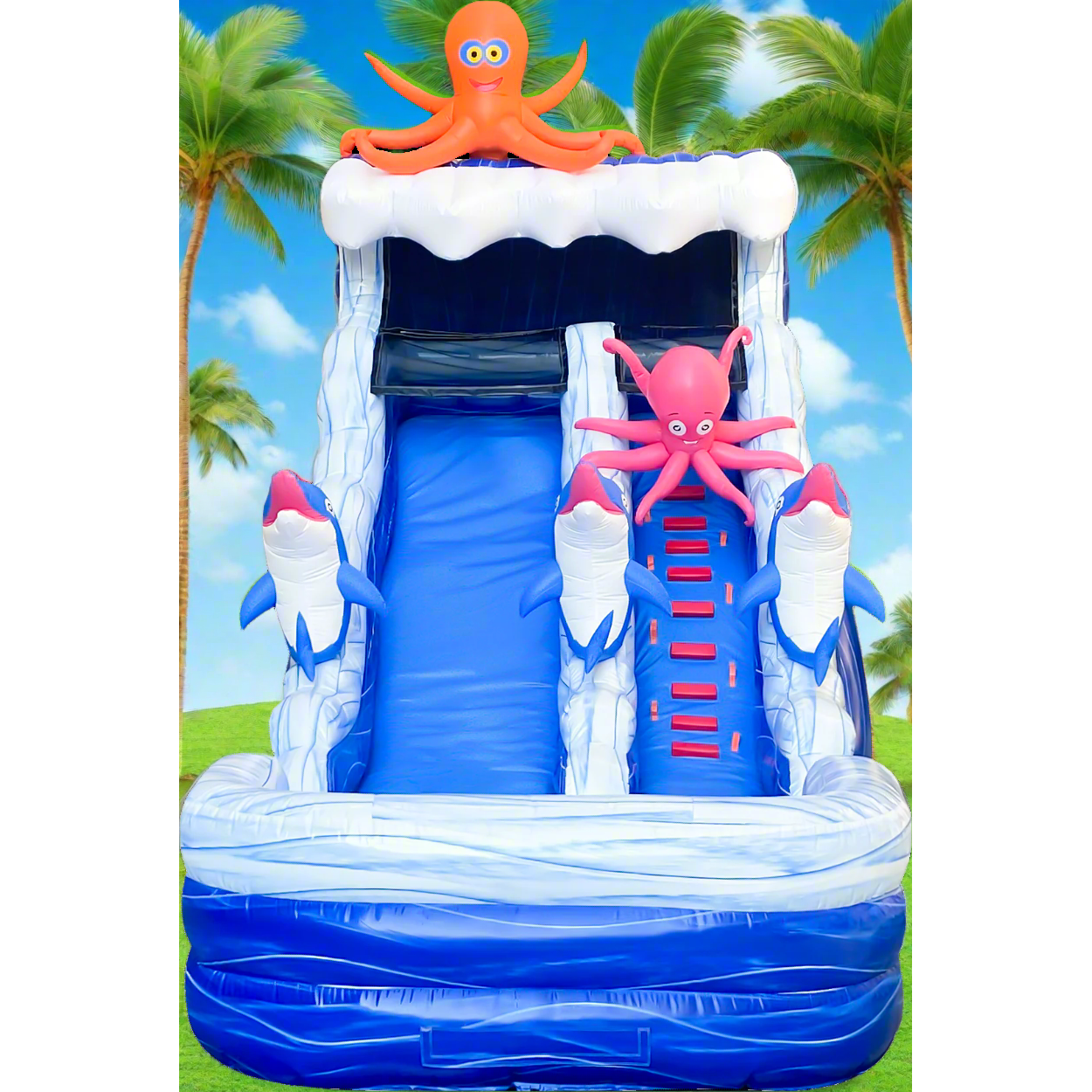 BIG WAVE - 22FT Ocean Adventure Detachable Slide - Only 1 Available! Free Shipping