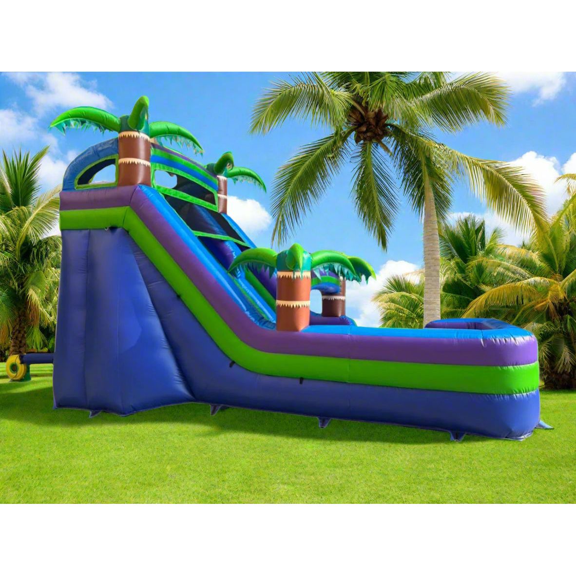 BIG WAVE - 14FT Purple Paradise Splash Water Slide - Free Shipping