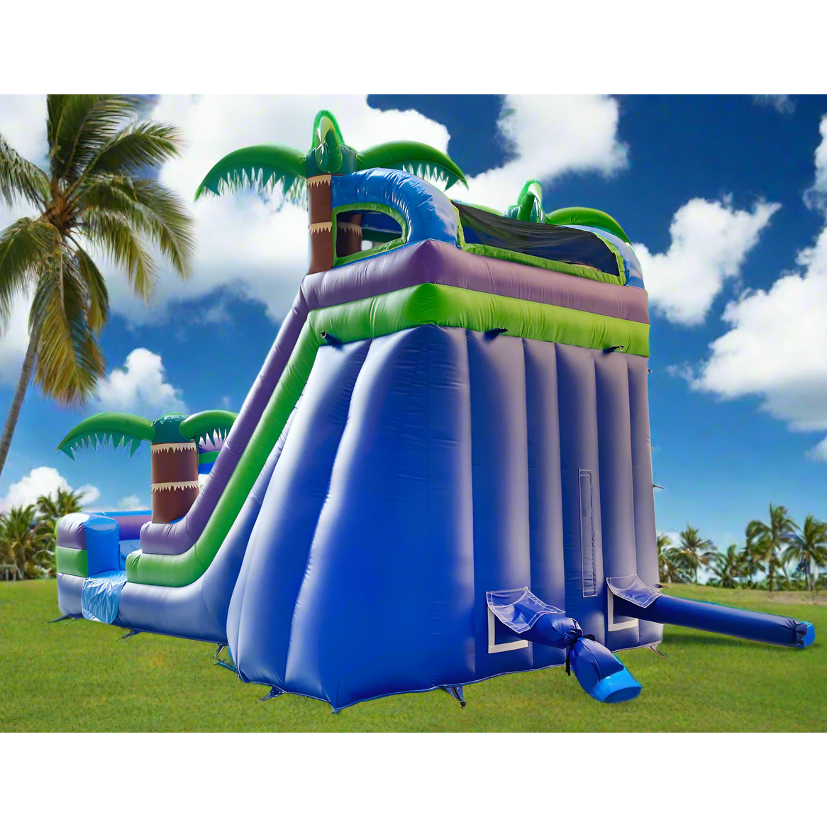 BIG WAVE - 14FT Purple Paradise Splash Water Slide - Free Shipping